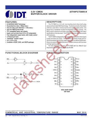 IDT49FCT3805SOGI8 datasheet  